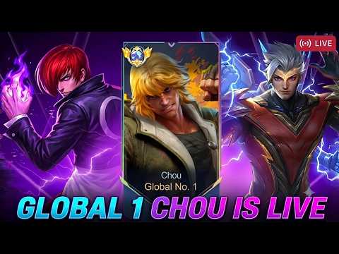 GLOBAL 1 CHOU GRINDING MMR IN LIVE-MLBB