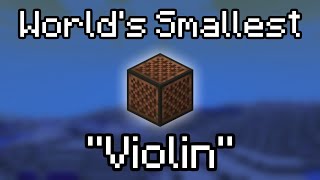 World's Smallest Violin but every line is a Minecraft item screenshot 3