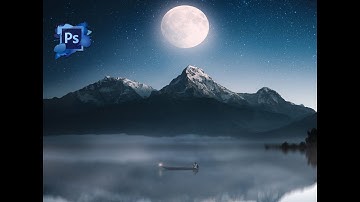 Adobe Photoshop Tutorial | Reflections, Blending, Object Isolation | Moody Moon River