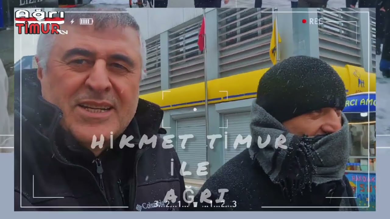 Ağrı'da Sürpriz Kar! Gurbetteki Hemşehrilerimiz İçin Sokak Sokak Memleket Havası😉