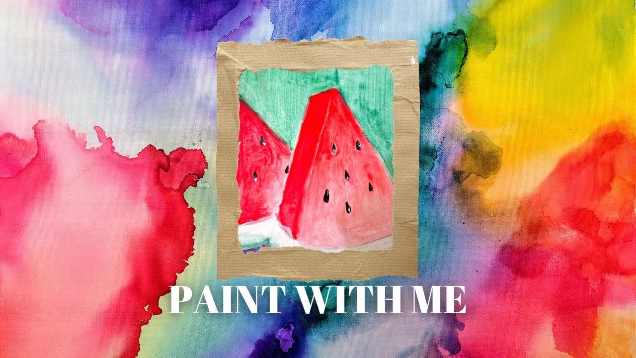 How to paint Watermelon | Watercolour Painting for Beginner | Art with Jen