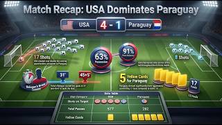 USA vs Paraguay 4-1 Highlights | Balogun & Reyna Put On A Clinic!⚽