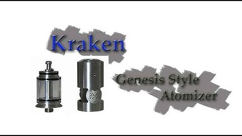 KRAKEN Genesis RDA RBA RTA Review - Genesis Atomizer Rebuild Tutorial