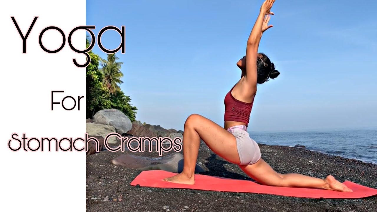 YOGA FOR MENSTRUAL CRAMPS RELIEF / STOMACH CRAMPS EXERCISE with