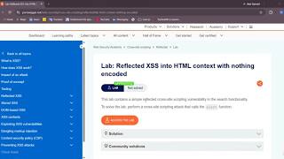 XSS #1 — Reflected XSS Lab Walkthrough | PortSwigger Web Security Academ