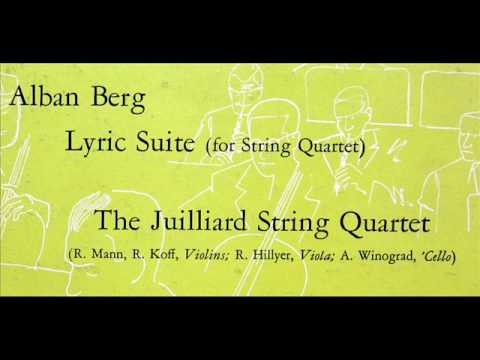 Juilliard String Quartet: Lyric Suite - Movement 5 (Berg) - Recorded April 19, 1950 - 10" LP
