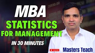 MBA Business Statistics One Shot Revision | Important Formulas &amp; Tests | Exam Focus