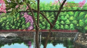 VẼ TRANH 3D TẠI PHƯỢNG VỸ TRUNG - ĐỊNH HÓA - THÁI NGUYÊN 0964 503 986