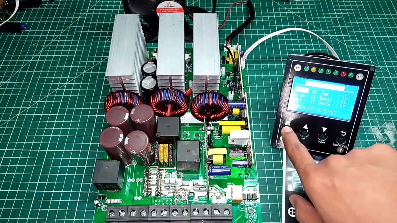 2601251BP2Y2DV Test uji Kit MPPT RATING 80a tanpa casing scc 80a siap pakai rakitan lokal