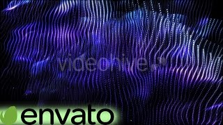 Motion Graphics Purple Ribbon Of Particles