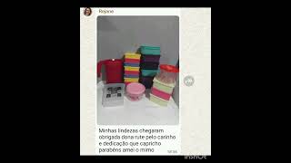 Caixas Tupperware recebidas.