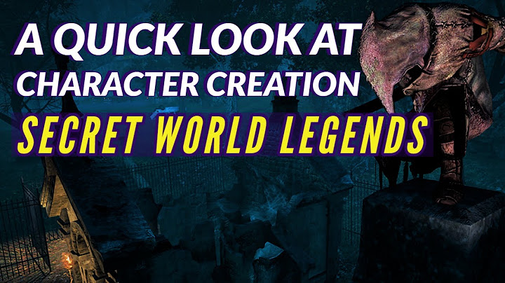 SECRET WORLD LEGENDS | Character Creation, Factions & Classes in 2020