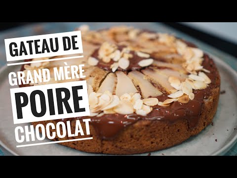 recette-du-gateau-poires-chocolat,-un-gâteau-de-grand-mère-qui-déchire