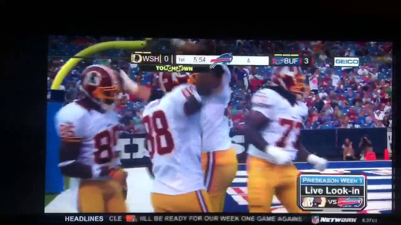 Rg3 Touchdown RG3 1st nfl touchdown pass (preseason) - YouTube