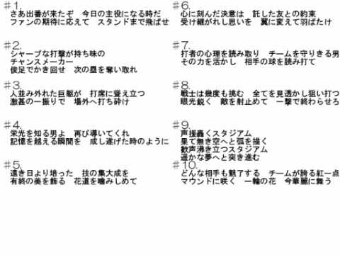 VOCALOIDver　【3】プロ野球風オリジナル応援歌10選