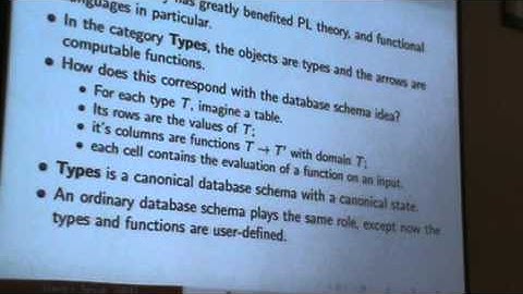 Categorical Databases [4/5]