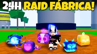 Passei Mais 24 Horas Farmando Frutas na Raid Fábrica do Blox Fruits