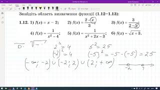Знайти область визначення функції (Алгебра 10 клас)
