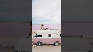 How does it look like when you travel the world in a pink van?  #vanlife #outdoors #travel