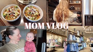 mom vlog | nails & shopping, healthy meals, closet organizing, life with an (almost) 6 month old!