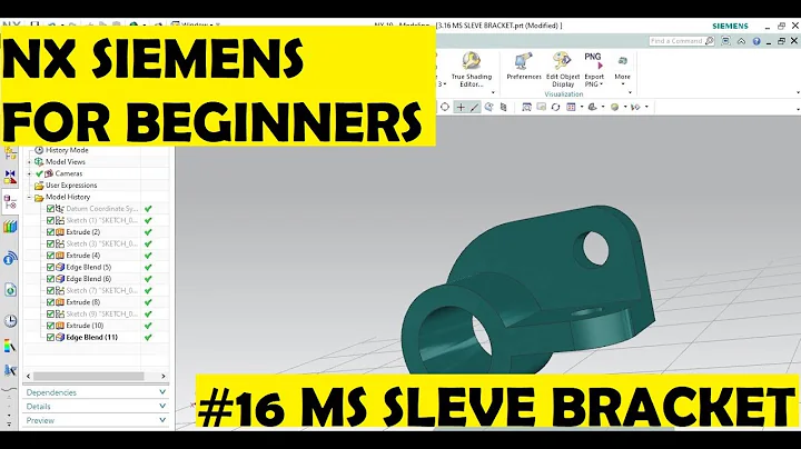 Siemens NX Tutorial #16 for Beginners #English