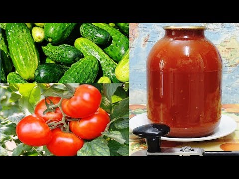 Сок огуречно-томатный &#55358;&#56658;&#55356;&#57157; на зиму. Cucumber-tomato juice for the winter.