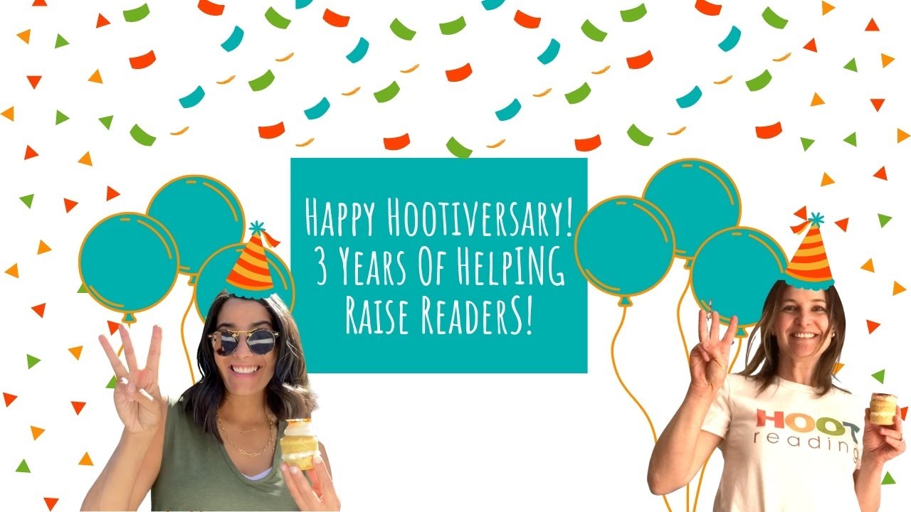 Happy Hootiversary. We are celebrating Hoot Reading's 3rd anniversary in delicious style.