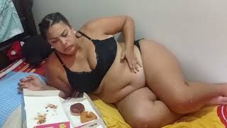 Latina Feedee BBW SSBBW USSBBW Weight Gain Journey Feederism Latina Feedees Feederismo Fat Belly