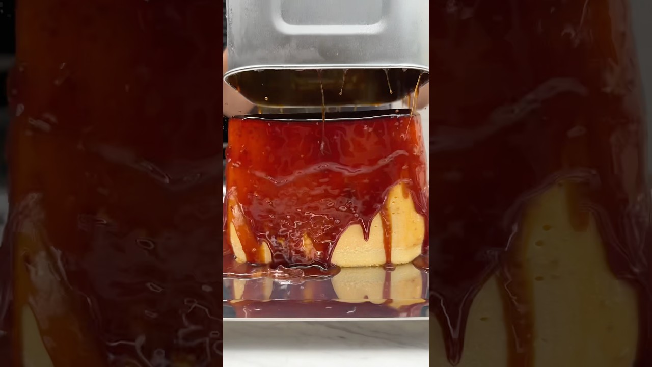 驚愕！目の前で豪快に型抜きする超巨大プリン！表参道にあるSweet Checkの大人のプッチンプリンがおいしかった！ #japanesefood