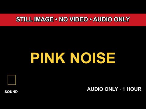 1 Hour PINK NOISE Black Screen Audio Only HD