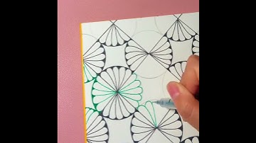 Basic Zentangle Drawing Patterns Beginners 禪繞畫基礎圖形練習