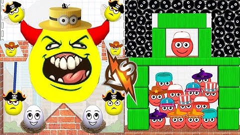 Hide Ball Brain Teaser 🎱 vs Draw To Smash ✏️ | Viral Mobile Game Battle 🔥