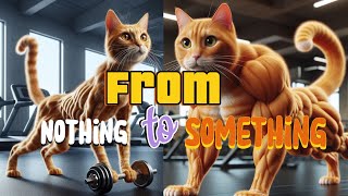 Cat Story | Trains Hard To Become Mascular 🏋🏻‍♂️🙀💪🏻 (Ai Cover)