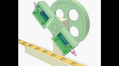 Mechanism for advancing perforated strip 3480p | Mechanical Design Concepts And Mechanisms