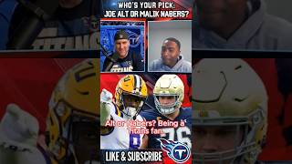 Who you taking: Joe Alt or Malik Nabers? #tennesseetitans #maliknabers #nfldraft #joealt