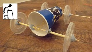 Fast Food Chain Components Rubber Band Powered Car