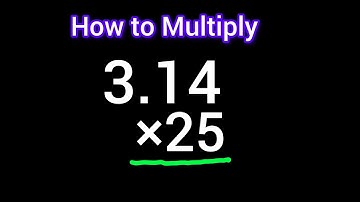 How to Multiply 3.14 × 25||Multiplying 3 Digit with decimal by 2 Digit Numbers without a Calculator