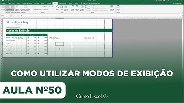 Como Visualizar Impressão no Excel, Utilizar Modos de Exibição - Curso Excel