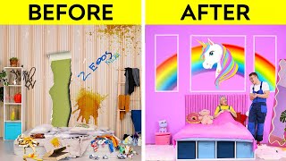 AWESOME ROOM MAKEOVER || DIY Ideas and Crafts for Your Room | Easy Tips for Parents by 123 GO! image