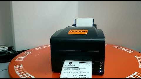 Gprinter 1225T Print Label Demo