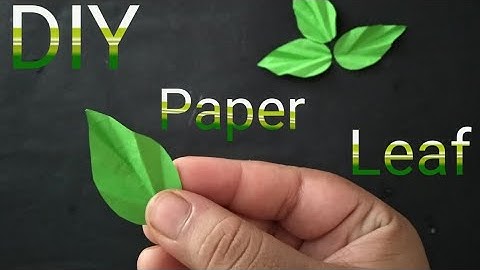 How to Make Paper Flower Leaves - DIY Easy Paper Leaf Making Tutorial
