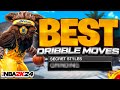 BEST DRIBBLE MOVES IN NBA 2K24! FASTEST DRIBBLE MOVES &amp; SIGS FOR ALL BUILDS! Best Dribble Moves 2k24