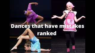 Ranking all dances with mistakes in 721 | Dance Moms