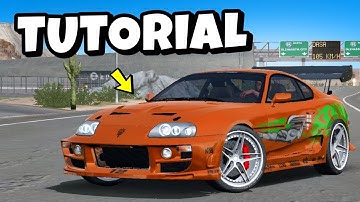 How To Make Paul Walker Supra Design in Car Parking Multiplayer 1