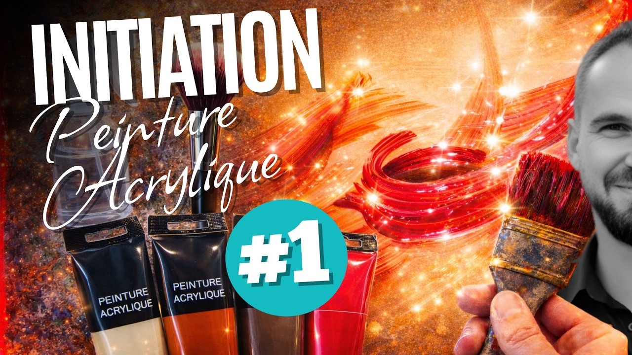 Ton premier tableau abstrait N°1 (Cours complet / pas à pas)