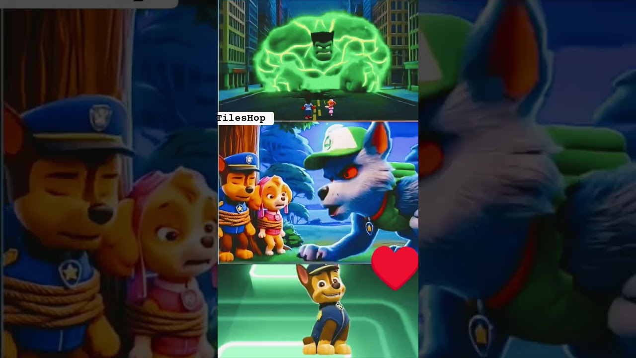 Paw Patrol Tiles Hop Music Challenge 🎶🐕