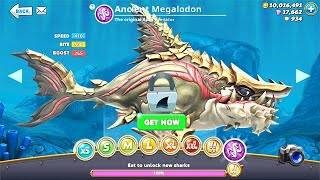 NEW ANCIENT MEGALODON UNLOCKED!!! (HUNGRY SHARK WORLD)