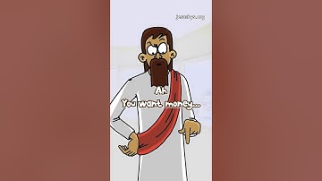 Jesus Gives Money This Way 👋💰 #jesus #money #slap #cartoon