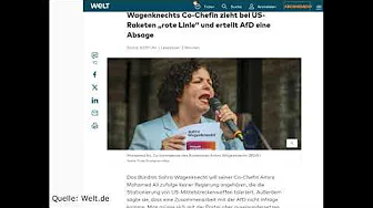 Wer den links-grün-woken Kurs beenden will, darf nicht BSW wählen thumbnail