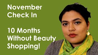 November Check In // My No Buy Year // Shopping Habits, Antihauls, Makeup & Mental Space